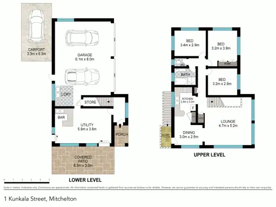 Floorplan of Homely house listing, 1 Kunkala Street, Mitchelton QLD 4053