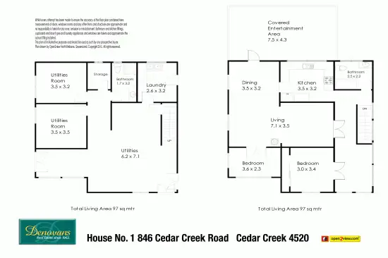 Floorplan of Homely house listing, 846 Cedar Creek Road, Cedar Creek QLD 4520