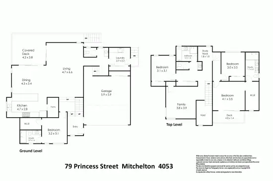 Floorplan of Homely house listing, 79 Princess Street, Mitchelton QLD 4053