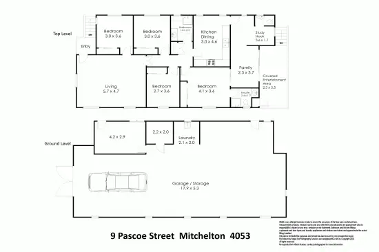 Floorplan of Homely house listing, 9 Pascoe Street, Mitchelton QLD 4053