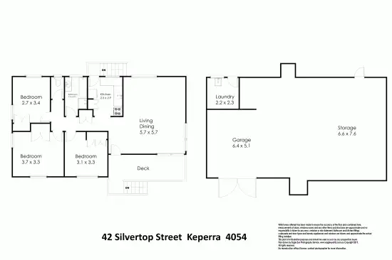 Floorplan of Homely house listing, 42 Silvertop Street, Keperra QLD 4054