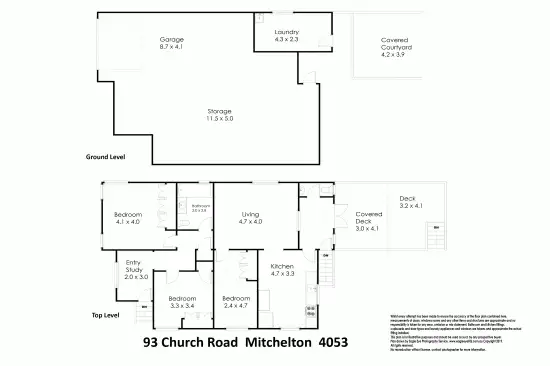 Floorplan of Homely house listing, 93 Church Road, Mitchelton QLD 4053