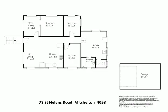 Floorplan of Homely house listing, 78 St Helens Road, Mitchelton QLD 4053