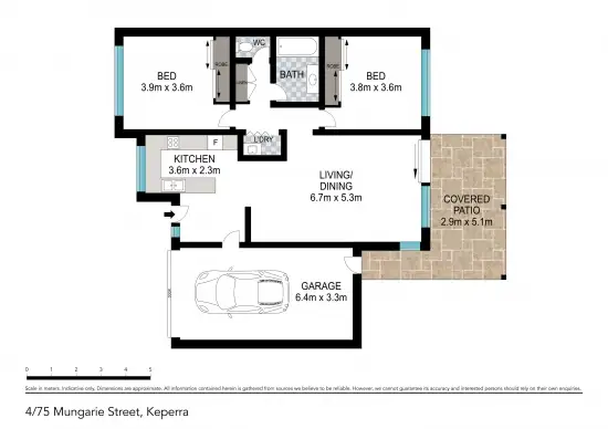 Floorplan of Homely villa listing, 4/75 Mungarie Street, Keperra QLD 4054
