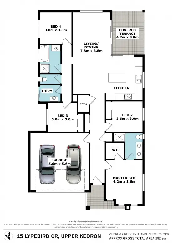 Floorplan of Homely house listing, 15 Lyrebird Crescent, Upper Kedron QLD 4055