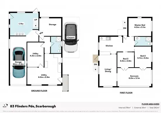 Floorplan of Homely house listing, 83 Flinders Parade, Scarborough QLD 4020