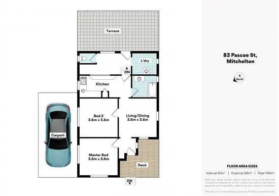Floorplan of Homely house listing, 83 Pascoe Street, Mitchelton QLD 4053