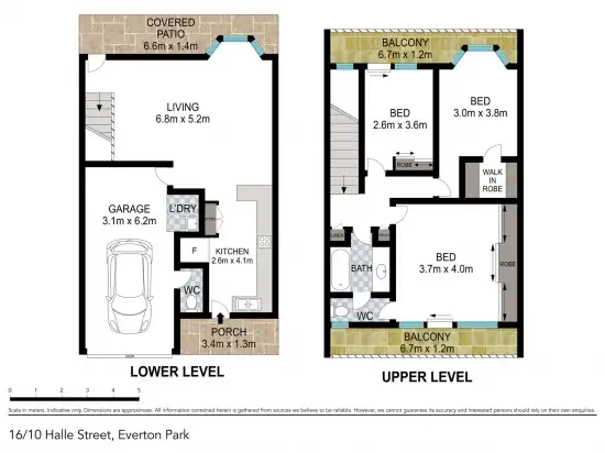 Floorplan of Homely townhouse listing, 16/10 Halle Street, Everton Park QLD 4053