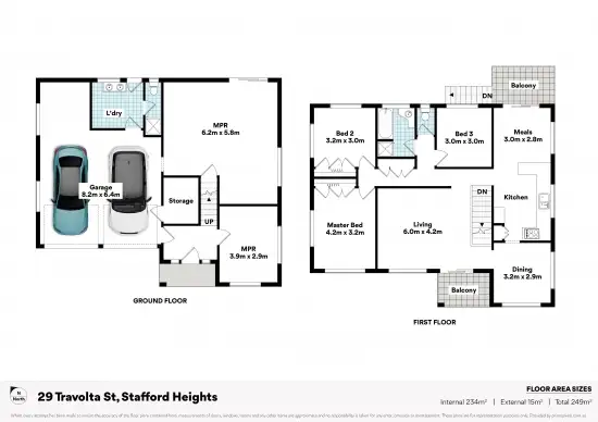 Floorplan of Homely house listing, 29 Travolta Street, Stafford Heights QLD 4053