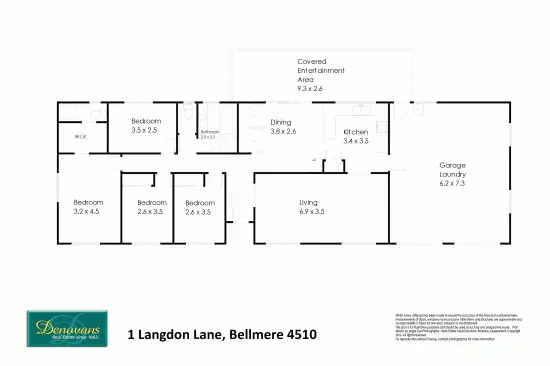 Floorplan of Homely house listing, 1 Langdon Lane, Bellmere QLD 4510