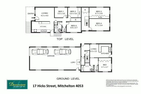 Floorplan of Homely house listing, 17 Hicks Street, Mitchelton QLD 4053