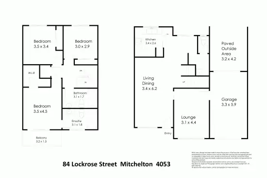 Floorplan of Homely townhouse listing, 84 Lockrose Street, Mitchelton QLD 4053