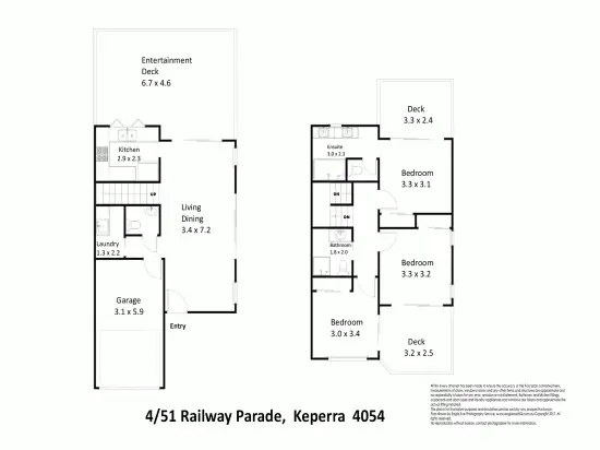 Floorplan of Homely townhouse listing, 4/51 Railway Parade, Keperra QLD 4054