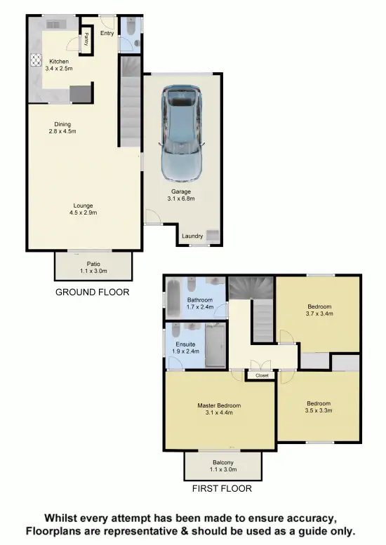 Floorplan of Homely townhouse listing, 18/146 Frasers Road, Mitchelton QLD 4053