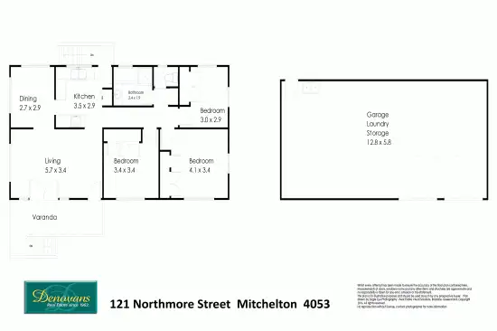 Floorplan of Homely house listing, 121 Northmore Street, Mitchelton QLD 4053