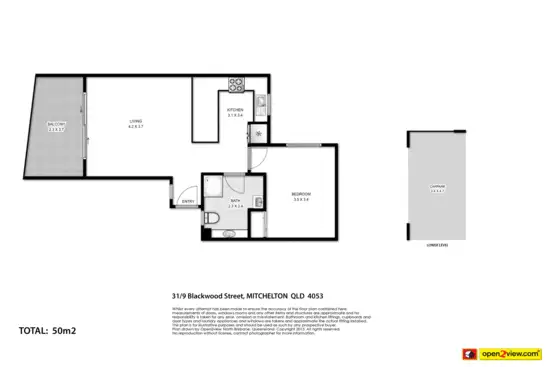 Floorplan of Homely unit listing, 31/9 Blackwood Street, Mitchelton QLD 4053
