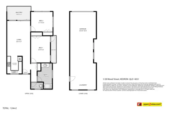Floorplan of Homely apartment listing, 1/28 Wood Street, Kedron QLD 4031