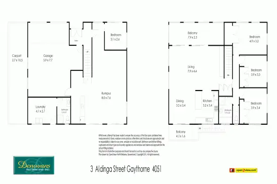 Floorplan of Homely house listing, 3 Aldinga Street, Gaythorne QLD 4051