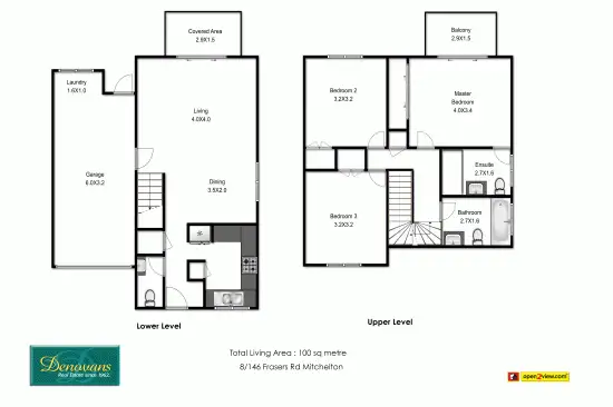 Floorplan of Homely townhouse listing, 8/146 Frasers Road, Mitchelton QLD 4053