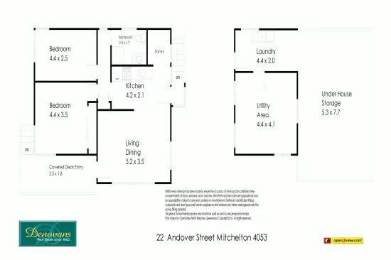 Floorplan of Homely house listing, 22 Andover Street, Mitchelton QLD 4053