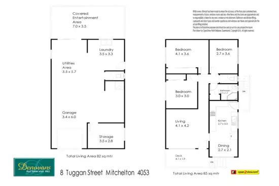Floorplan of Homely house listing, 8 Tuggan Street, Mitchelton QLD 4053