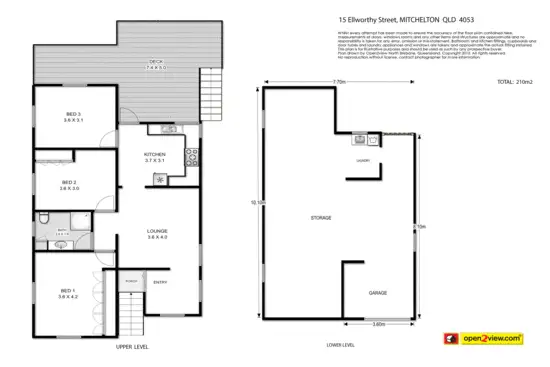Floorplan of Homely house listing, 15 Ellworthy Street, Mitchelton QLD 4053