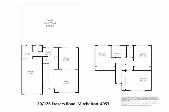 Floorplan of Homely townhouse listing, 20/126 Frasers Road, Mitchelton QLD 4053