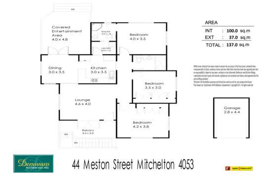 Floorplan of Homely house listing, 44 Meston Street, Mitchelton QLD 4053