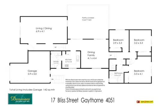 Floorplan of Homely house listing, 17 Bliss Street, Gaythorne QLD 4051