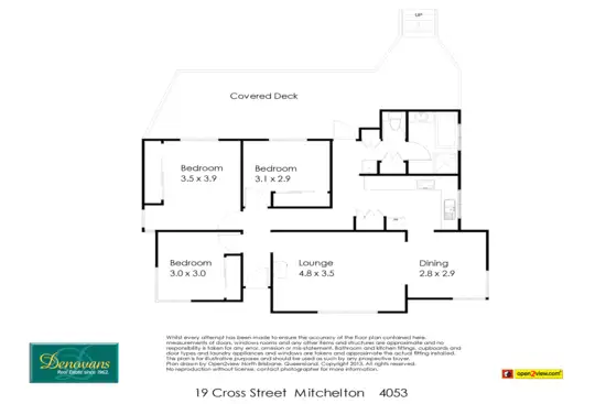 Floorplan of Homely house listing, 19 Cross Street, Mitchelton QLD 4053