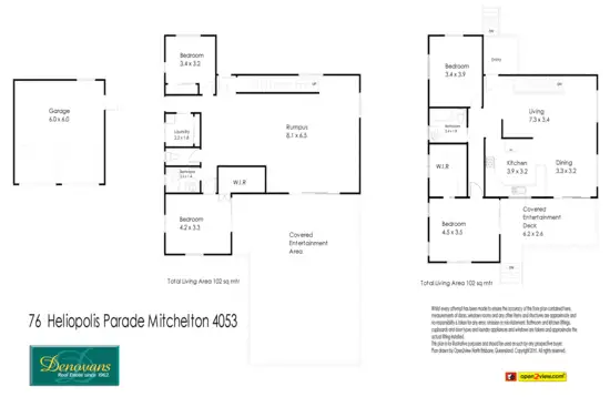 Floorplan of Homely house listing, 76 Heliopolis Parade, Mitchelton QLD 4053