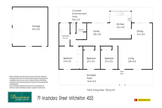 Floorplan of Homely house listing, 79 Mashobra Street, Mitchelton QLD 4053
