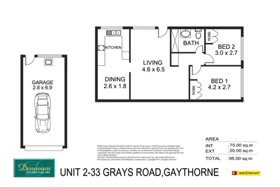 Floorplan of Homely unit listing, 2/33 Grays Road, Gaythorne QLD 4051