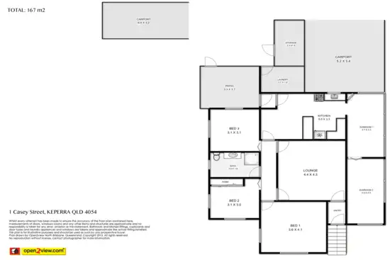 Floorplan of Homely house listing, 1 Casey Street, Keperra QLD 4054