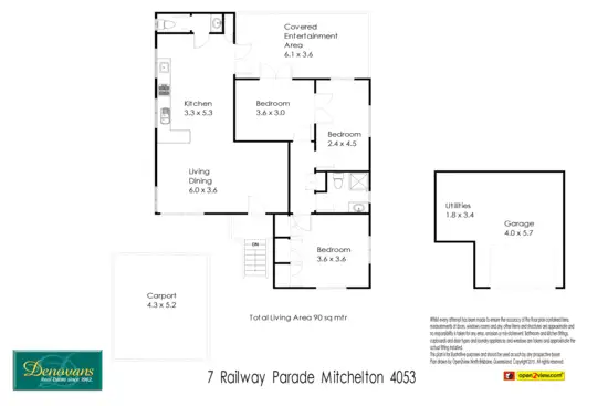 Floorplan of Homely house listing, 7 Railway Parade, Mitchelton QLD 4053