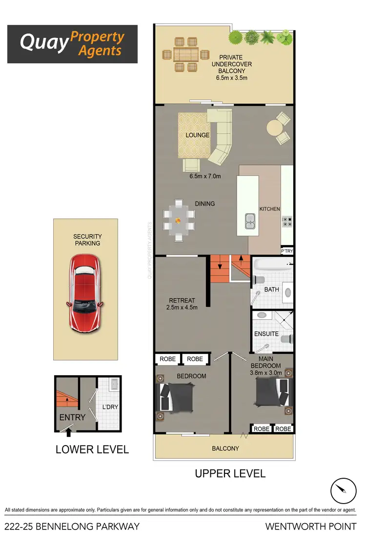 Floorplan of Homely apartment listing, 222/25 Bennelong Pwy, Wentworth Point NSW 2127