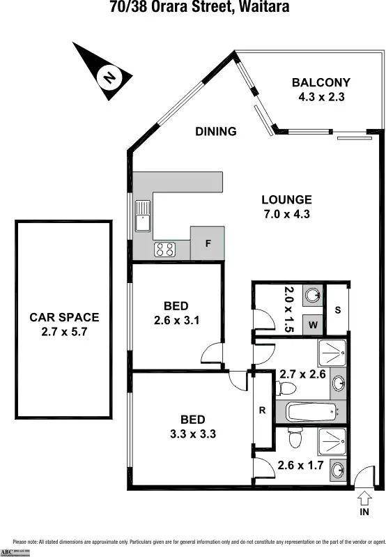 Floorplan of Homely apartment listing, 70/38 Orara St, Waitara NSW 2077