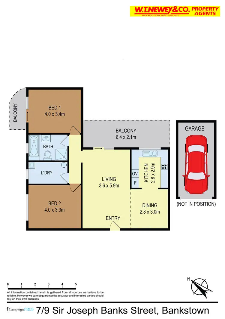 Floorplan of Homely unit listing, 7/9 Sir Joseph Banks St, Bankstown NSW 2200
