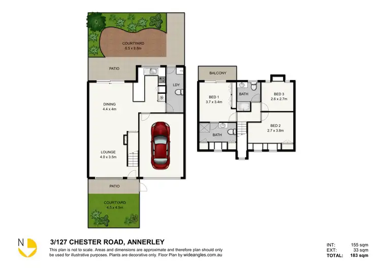 Floorplan of Homely townhouse listing, 3/127 Chester Rd, Annerley QLD 4103