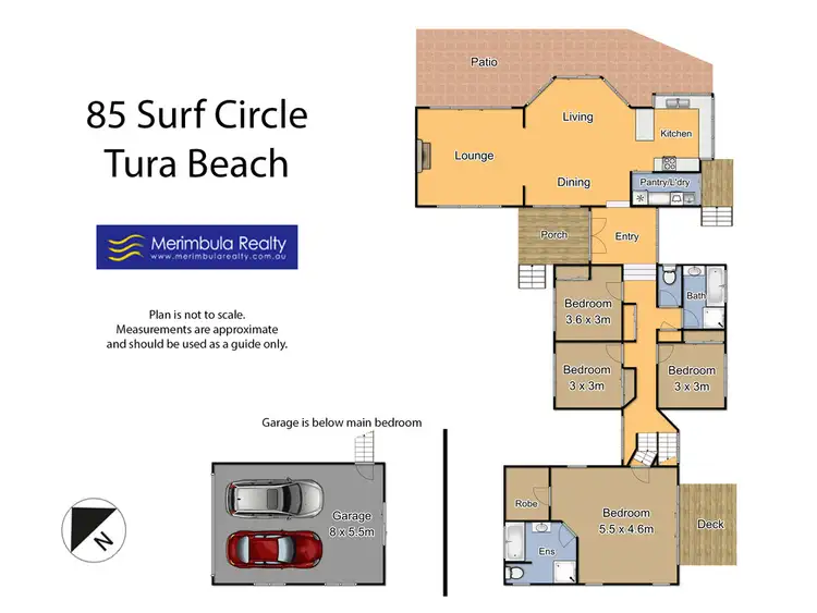 Floorplan of Homely house listing, 85 Surf  Cir, Tura Beach NSW 2548