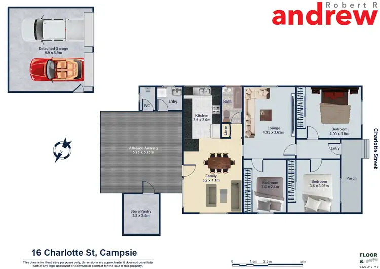 Floorplan of Homely house listing, 16 Charlotte Street, Campsie NSW 2194