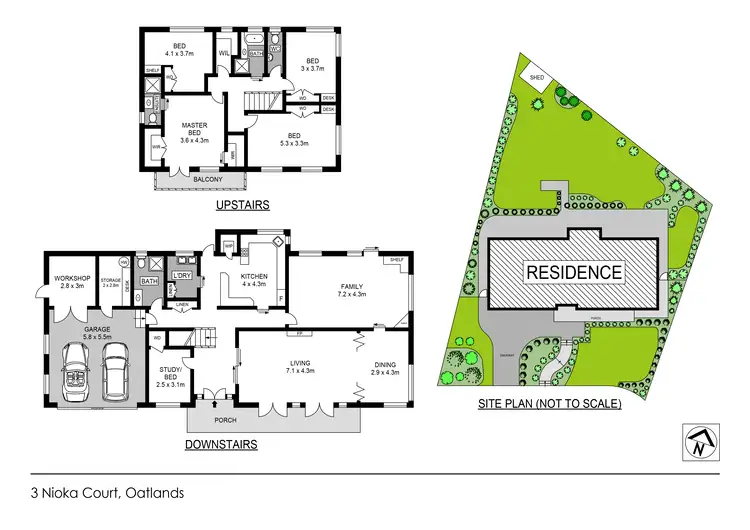 Floorplan of Homely house listing, 3 Nioka Court, Oatlands NSW 2117