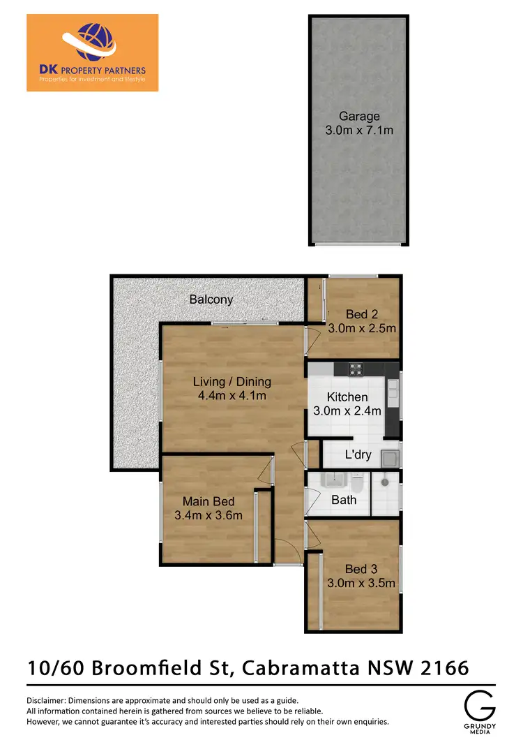 Floorplan of Homely apartment listing, 10/60 Broomfield Street, Cabramatta NSW 2166