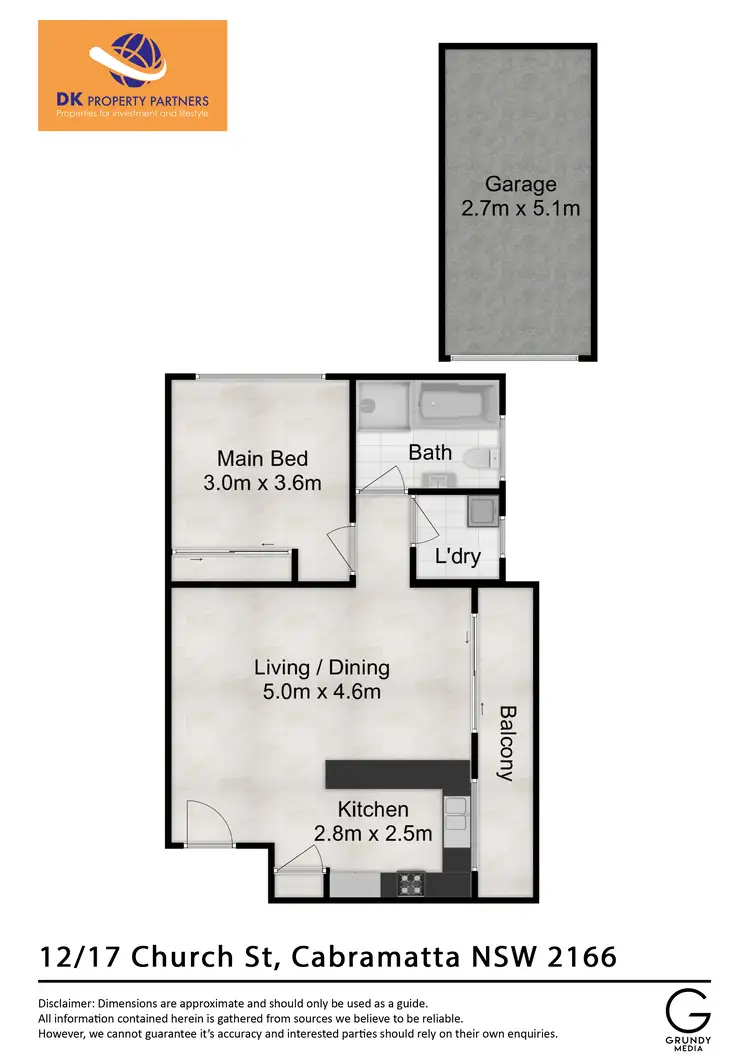 Floorplan of Homely apartment listing, 12/17 Church Street, Cabramatta NSW 2166
