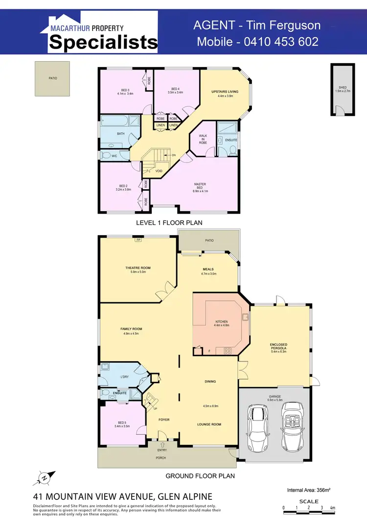 Floorplan of Homely house listing, 41 Mountain View Avenue, Glen Alpine NSW 2560