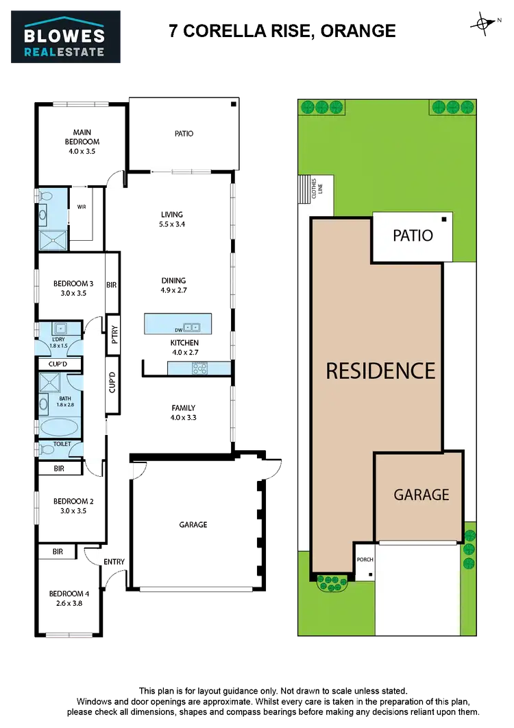 Floorplan of Homely house listing, 7 Corella Rise, Orange NSW 2800