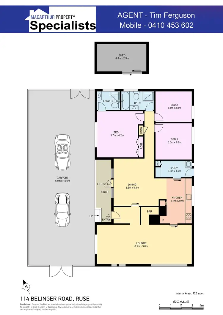 Floorplan of Homely house listing, 114 Bellinger Road, Ruse NSW 2560