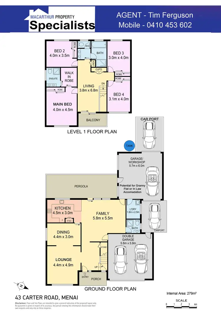 Floorplan of Homely house listing, 43 Carter Road, Menai NSW 2234
