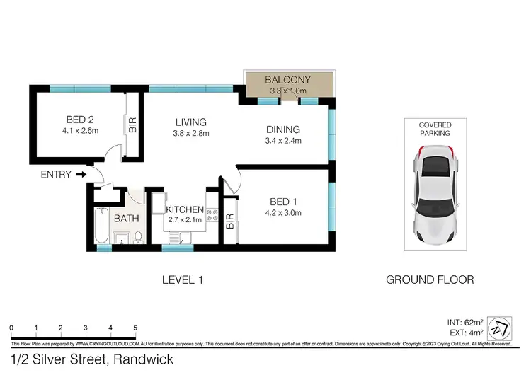 Floorplan of Homely apartment listing, 1/2 Silver Street, Randwick NSW 2031