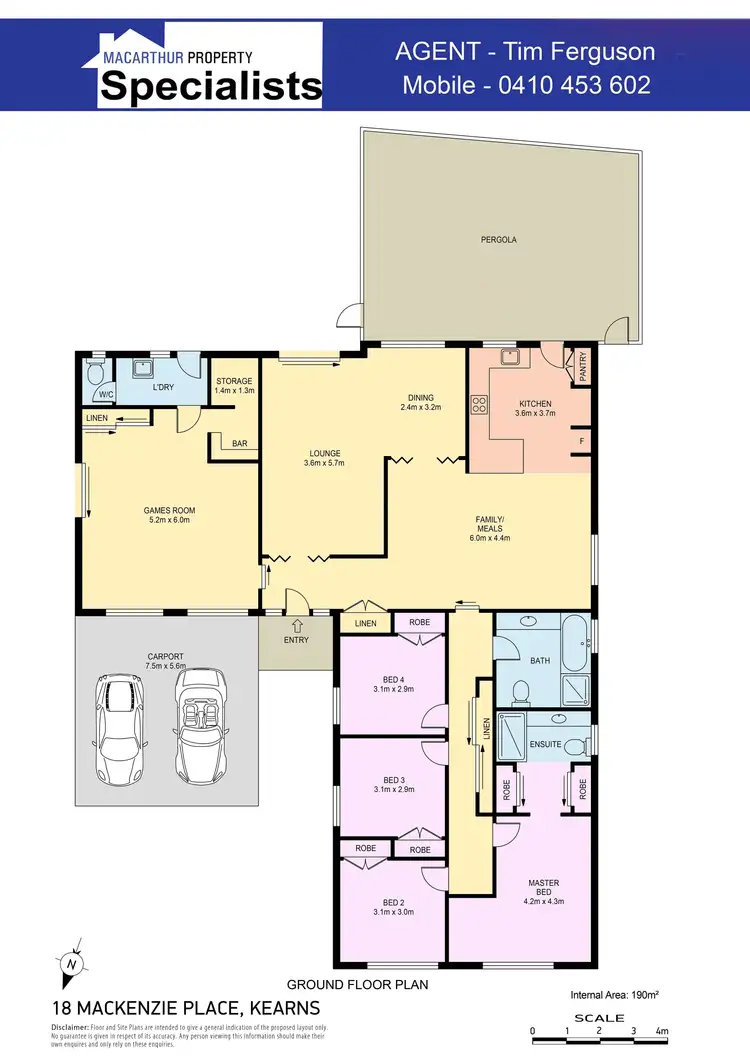 Floorplan of Homely house listing, 18 Mackenzie Place, Kearns NSW 2558